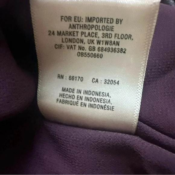Maeve Anthropologie Purple Ingrid Boho Tunic Dress XS - Picture 9 of 9